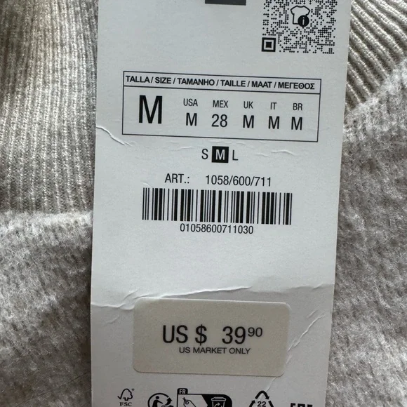 Zara Soft Beige Knit Sweater Dress - Picture 3 of 3